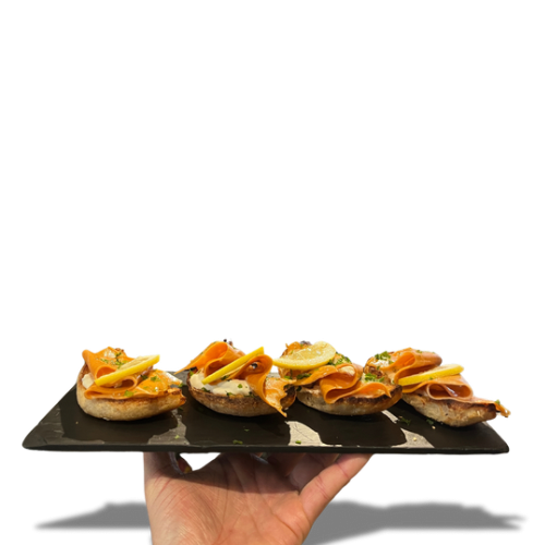 Bouchées et verrines Veg&Free, traiteur cocktail et apéritif pour événements.